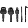 Weikeya 1, 5Pcs Adattatori per riempimento Olio Fluido per Cambio Automatico Neri Lega di Alluminio ad Alta Resistenza antiruggine per Trasmissione AISIN 09G 01J CVT,utensili manuali
