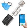 WE.LOCK WELOCK Serratura Smart P51 con Password,Carte RFID e Bluetooth APP,Serratura Elettronica WiFi,serratura porta blindata livello di impermeabilità IP65,Cilindro 30x30 per porte da 30 a 70mm,Smart lock