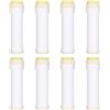 DONGKER Filtro Doccia in Cotone PP, 8 Pezzi Filtri per Soffione Doccia Portatile, Filtro a Cartuccia di Ricambio, per Acqua Dura, Rimuove Cloro e Altre Sostanze