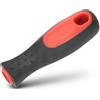 KUIDAMOS Manico per raspa in acciaio con impugnatura ergonomica in plastica ad alta densità, design comfortevole e resistente per lime a ferro di cavallo