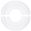 PATIKIL Medaglione per Soffitto, 10 Od x 4 Id Pu Medaglione Decorativo Luce Soffitto Lampadario Medaglione Diviso Copertura per Luce Soffitto per Lampade e Ventilatori Soffitto, Bianco