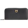 PINKO PORTAFOGLIO ZIP-AROUND IN PELLE - 100250A0F1 - nero