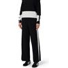 ELISABETTA FRANCHI PANTALONE IN VISCOSA CON BANDE LUCIDE - KP69S56E2 - nero