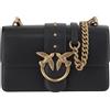 Pinko Borsa Donna Love One Mini St Vitello Nero/Oro TU
