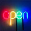 Yosoo Health Gear Segnale a LED aperto per finestra aziendale, porta mini insegna al neon aperto, alta luminosità, impermeabile, per piccole imprese, negozi, bar, hotel