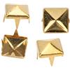 Hztyyier Set di 400 Borchie a Punta Quadrata, 7mm, Rivetti in Metallo Oro per Pelle, Borse, Abbigliamento, Scarpe