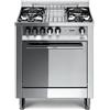 Lofra M75GV Cucina a Gas Libera installazione 4 fuochi Acciaio inossidabile Forno a gas e ventilato capacitÃ 57 lt