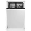Beko DIS35023 Lavastoviglie da incasso a Scomparsa Totale 10 Coperti Classe Energetica E 5 Programmi Extra Drying Mezzo Carico Flessifibile 45 cm