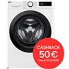 LG AI DD F4R3011NSWB Lavatrice Classe A -10% Carica Frontale Serie R3 Lavatrice 11kg 1400 giri AIWash Lavaggio a vapore Motore Direct Drive Smart Diagnosis Libera installazione Bianca