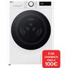 LG D2R5S09TSWW Lavasciuga slim 9-5 kg AI DD Classe E 1200 giri TurboWash 360 Vapore