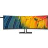 Philips Monitor 45B1U6900C-00 Monitor Curvo DQHD da 45 Pollici Adaptive Sync Altezza Regolabile 5120x1440 75 Hz HDMI DisplayPort USB-C 100 W PD Hub USB Nero