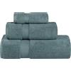 Superior Parent Collection-Set di 2 Teli da Bagno in 100% Cotone Zero Twist, Super Morbidi e assorbenti, Colore, Verde Giada, 3 Piece Towel Set
