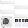 MITSUBISHI ELECTRIC CONDIZIONATORE MITSUBISHI MSZ-AY QUADRI SPLIT 9000+9000+9000+9000 BTU INVERTER R32 MXZ-4F72VF A++ WIFI