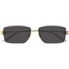 Bottega Veneta Occhiali da Sole BV1126S 002 Oro/Grigio Uomo
