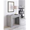 Dmora Consolle allungabile Maclodio, trasformabile in Tavolo da Pranzo, salvaspazio ed Estensibile Fino a 237 cm, 90-237x76,6x90 cm, Grigio