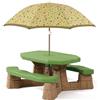THE STEP 2 Tavolo Pic-Nic per 6 Bambini con Ombrellone Step 2