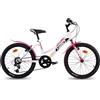 DINO BIKES Bicicletta 20 Pollici Mtb Bianco Fuxia