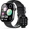 Poounur Smartwatch Uomo Donna con Effettua o Risposta Chiamate, 2.01" Orologio Smartwatch Contapassi/Cardiofrequenzimetro/Sonno, 110+ Modalità Sportivo Fitness Tracker, Impermeabile 5ATM Smart Watch Nero
