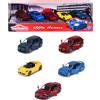 Majorette - giftpack alfa romeo, 5 modelli esclusivi in metallo pressofuso, sistema a ruota libera, parti apribili