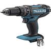 Makita DHP482ZJ - Trapano elettrico senza chiave, nero, 1900 giri/min, 1900 giri/min, 1,3 cm, 3,8 cm, 62 Nm, 36 Nm, 9000 ppm