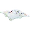 Sospiri Venezia - Svuotatasche Vetro Murano Decorato a Mano Soprammobile Casa- Idea Regalo Cerimonia Bomboniera con Scatola Elegante (18,5x18,5 cm, Quadrato)