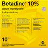 BETADINE MEDA PHARMA SpA BETADINE 10 GARZE IMPREGNATE 10x10cm - BETADINE - 023907140