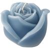 Cereria Di Giorgio - Candela a forma di Bocciolo di Rosa - Colore Dusty blu - Diametro 8 cm Altezza 8 cm - Sacchetto Regalo - Spring Collection - Artigianale