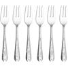 Villeroy & Boch - Toy's Delight set di forchettine da dolce 6 pezzi argento, lavabile in lavastoviglie, posate in platino, set posate per 6 persone, forchette dessert, forchette piccole, acciaio inox