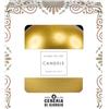 Cereria Di Giorgio - Candela Sfera decorativa laccata - Diametro 10 cm - Colore Oro - Durata 49 Ore - Confezione Regalo - Home Decor Collection - Artigianale