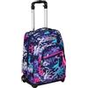 Seven Zaino Trolley, Scuola Elementare, Doppio Uso, Doppio Scomparto, Spallacci a Scomparsa, Bambina, Graffiti Mix, viola/rosa