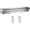 VEVOR Fontana per Piscina a Cascata Acciaio Inossidabile 23,6 x 4,5 x 3,1 Pollici Fontana a Cascata da Giardino Rettangolare Fontana Rettangolare per Piscina