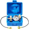 VEVOR Kit di Ricarica dell'Accumulatore di Azoto Idraulico, Kit di Riempimento da 0-100 Bar, Sistema di Prova della Pressione con 1 Manometro, 1 Tubo del Gas, 1 Corpo Valvola e 1 Adattatore