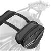 VEVOR Borsa da Sella Laterale per Moto, 30 L con Copertura Impermeabile e Cinghie, Compatibile con Maggior Parte delle Motociclette, Borsa Portabagagli per Moto Sportive all'Aperto, Nero