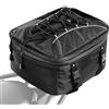 VEVOR Borsa Posteriore per Moto, Espandibile da 22 a 34 L con Copertura Antipioggia Impermeabile, Zaino Portaoggetti per Moto per Sport all'Aria Aperta, con Cinghie, Tasca e Cordino Elastico, Nero