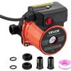 VEVOR Pompa di Ricircolo dell'Acqua Calda, Kit Pompa di Ricircolo Istantanea da 38 L/min, con Timer, 100 W CA 220-240 V, Connettore da G3/4 a G1/2, Controllo a 3 Velocità Testa in Ghisa