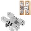 Atyhao Cerniere a Croce Nascoste in Lega di Zinco Cerniere per Porte a Scomparsa a Soffietto Ferramenta per Mobili(13x60mm)
