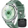 HUAWEI WATCH GT 6 46 mm Verde + FreeBuds SE 3 Nero, Smartwatch, Display AMOLED da 1,47 pollici, Fino a 21 giorni, Ciclismo, Oltre 100 Modalità Sportive, iOS e Android, Pagamento NFC