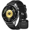 HUAWEI WATCH GT 6 46mm Nero + FreeBuds SE 3 Nero, Smartwatch, Display AMOLED da 1,47 pollici, Fino a 21 giorni, Ciclismo, Oltre 100 Modalità Sportive, iOS e Android, Pagamento NFC