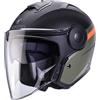 Caberg Soho casco moto jet Zephyr Verde Nero