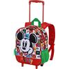 Disney Topolino Mood-Zainetto 3D con Ruote Piccolo, Multicolore, 26 x 34 cm, Capacità 7 L