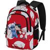Disney Lilo e Stitch Kiss-Zaino Running PLUS, Rosso, 34 x 46 cm, Capacità 32 L