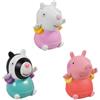 Toomies E73413 Peppa and Friends Squirters, giocattoli da bagno morbidi al tatto, set da gioco con squirter d'acqua, multicolore, piccolo