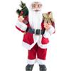 Newmase Babbo Natale Decorativo 60 cm con Sacco Regali e Pacchetto Idea regalo