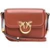 Pinko LOVE BOX BAG FLAP MINI marrone L84Q ARABO ANTIQUE GOLD 19X13X7