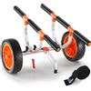 VEVOR Carrello Porta Barca Kayak in Alluminio con Ruote Pneumatiche Carico 204kg