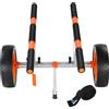 Carrello Porta Barca Kayak in Alluminio con Ruote Pneumatiche Carico 204kg
