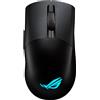 ASUS ROG Keris Wireless Aimpoint Mouse Gaming, Super Leggero, 36000 dpi, Tripla Connettività, 2.4 GHz, Bluetooth, Bassa Latenza, USB, Batteria a Lunga Durata, Illuminazione RGB Aura Sync, Nero