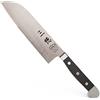 Güde Solingen - Coltello Santoku forgiato, 18 cm, Pom Nero, Alpha - Doppio Collarino, Fatto a Mano in Germania