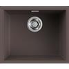 Elleci ZEN 105 LKZ10587 Lavello Cucina 1 vasca Monovasca Sopratop Sottotop 556 x 456 cm Keratek Cocoa 87