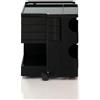 B-LINE carrello contenitore su ruote BOBY con 3 cassetti H 52,5 cm - B23N